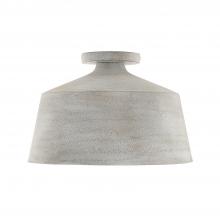 Capital Lighting 235311SC - 1-Light Tapered Metal Semi Flush in Stucco