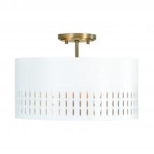 Capital Lighting 250231AW - 3-Light Semi-Flush