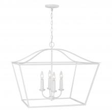 Capital Lighting 350641XW - 4-Light Foyer Pendant Lantern in Textured White