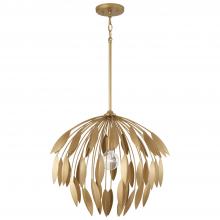 Capital Lighting 351812GF - 1-Light Botanical Pendant in Buffed Gold