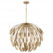Capital Lighting 351851GF - 5-Light Botanical Pendant in Buffed Gold