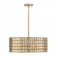 Capital Lighting 354141HB - 1-Light Medallion Pendant in Champagne Brass