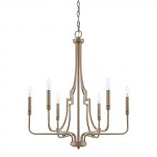 Capital Lighting 419361AD - 6 Light Chandelier