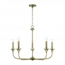 Capital Lighting 448951AD - 5-Light Chandelier