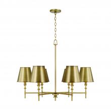 Capital Lighting 449761AD-707 - 6-Light Chandelier