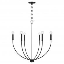Capital Lighting 452161MB - 6-Light Chandelier in Matte Black