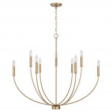 Capital Lighting 452191AD - 8-Light Chandelier in Aged Brass