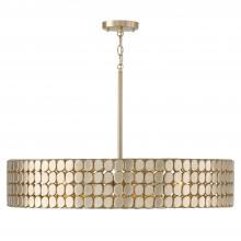 Capital Lighting 454141HB - 4-Light Medallion Chandelier in Champagne Brass
