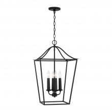 Capital Lighting 550641BI - 4-Light Foyer Pendant Lantern in Black Iron