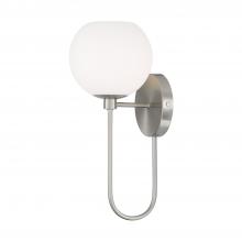Capital Lighting 652111BN-548 - 1-Light Circular Globe Sconce in Brushed Nickel