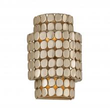 Capital Lighting 654121HB - Flush Mount Medallion Wall Sconce in Champagne Brass