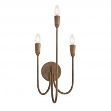 Capital Lighting 656831MZ - 3-Light Candle Sconce in Mystic Bronze