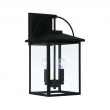 Capital Lighting 948021BK - 2-Light Outdoor Wall-Lantern