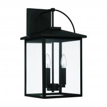 Capital Lighting 948031BK - 3-Light Outdoor Wall-Lantern