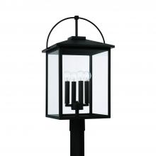 Capital Lighting 948043BK - 4-Light Outdoor Post-Lantern