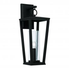 Capital Lighting 948112BK - 1-Light Outdoor Wall-Lantern