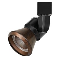 CAL Lighting HT-888BK-CONERU - 6.25" Height Metal Track Head in Black Finish