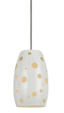CAL Lighting UP-1102/6-WH - 9.5" Tall Metal Pendant in Oil Rubbed Bronze Finish