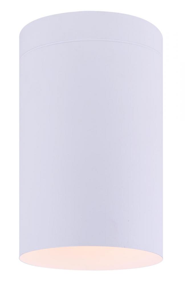 AGNA, IFM1071A04WH, MWH Color, 1 Lt Flush Mount, 40W Type A, 4.25" W x 7" H
