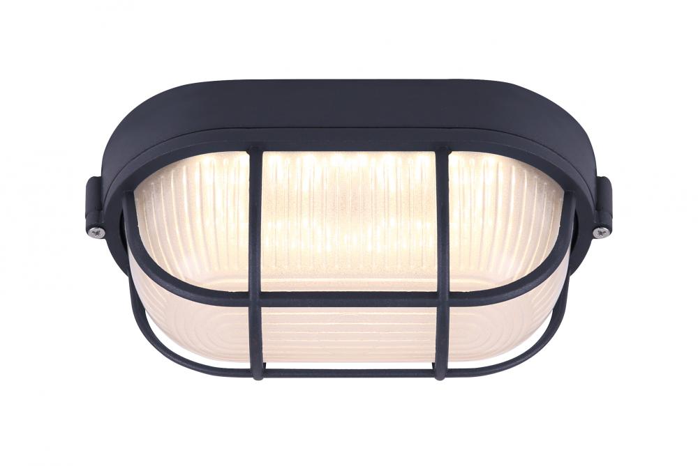 LED Outdoor Light, Frosted Glass, 12W Integrated LED, 750 Lumens, 4.5" W x 4.125" H x 8.25&#