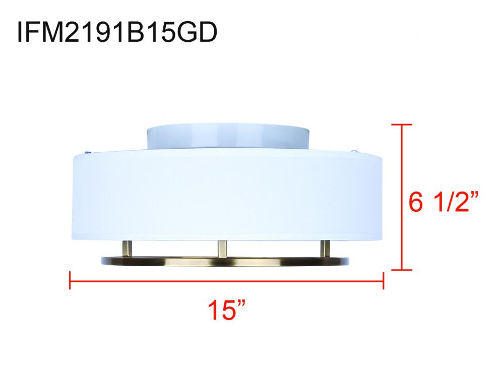 Bonnie 2 Light Flush Mount