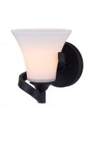 Canarm IVL587A01RA - RUE, IVL587A01RA, 1 Lt Vanity, Flat Opal Glass, 60W Type A, Easy Connect Included