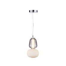 Artcraft AC6701SM - Cyra Collection 1-Light Doublt Shade Pendant Chrome