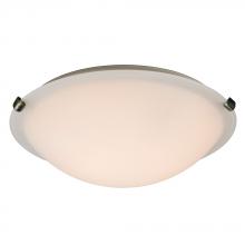 Galaxy Lighting ES680116WH-PTR - Flush Mount Ceiling Light - in Pewter finish with White Glass