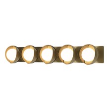 Hubbardton Forge - Canada 201379-SKT-86-86-GG0711 - Brooklyn 5-Light Straight Double Shade Bath Sconce