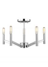 Visual Comfort & Co. Studio Collection 7724305EN-05 - Vector Five Light Semi-Flush Mount