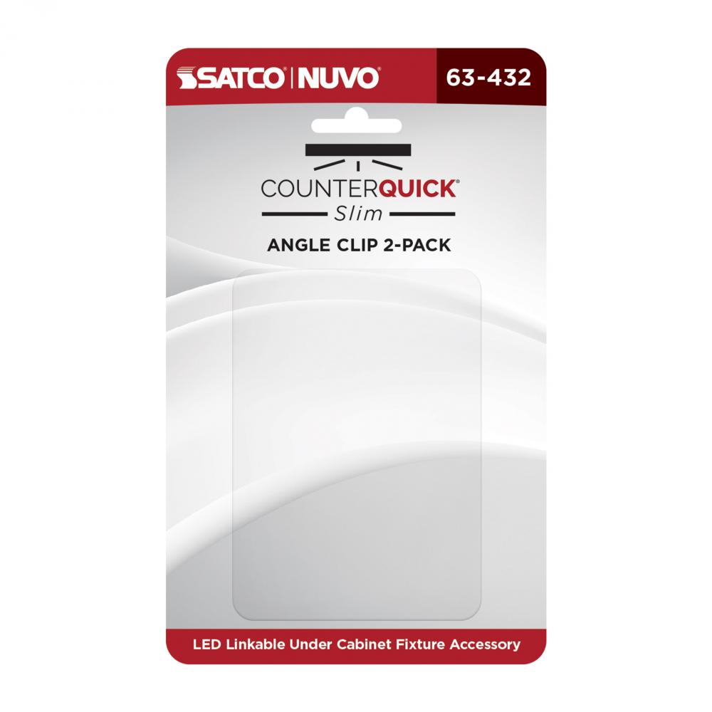 CounterQuick Slim; Angle Clip; 2-Pack