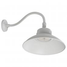 Nuvo 65/660 - LED Gooseneck; 30W/40W/50W; CCT Selectable 3K/4K/5K; White; 120-277V; With Photocell